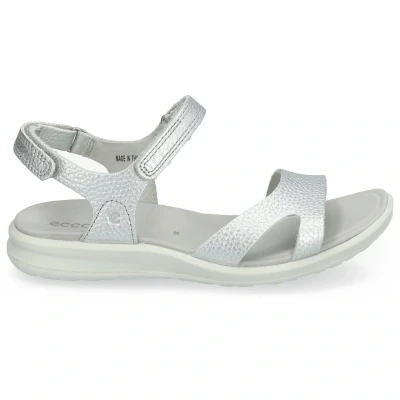 Image of ECCO Cruise II Sandals, Women&#039;s, Size: 4 4.5, Pure silver Leather