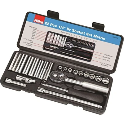 Image of 22PC 1/4&quot; Socket Set Metric