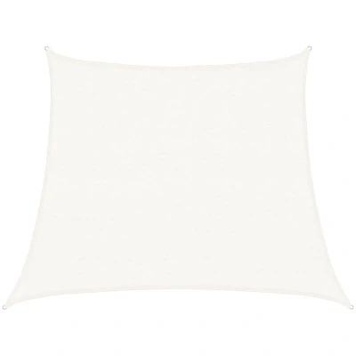 Image of vidaXL Sunshade Sail 160 g/m² White 3/4x3 m HDPE