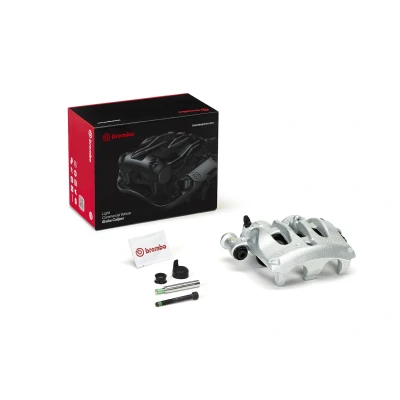 Image of 9074235800, A9074233800, A9074235800 Brake caliper BREMBO F BR 075 Grey Cast Iron