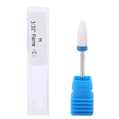 Image of TMISHION Premium Ceramic Nail Drills, Acrylic Care Tool with 5 Drill Bits, Safety Cuticle Clean Gel Removal(#4)