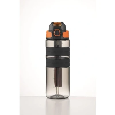 Image of Sports Water Bottle, BPA FREE Tritan Plastic, Leak Proof Bottle With Filter, Flip Top, Cup, Drink Bottles (Black, 700ml)