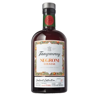 Image of Tanqueray London Dry Gin │ New &amp; Ready to Serve Negroni Cocktail │17.5% vol 50cl Drink Mixed with Fruity Orange and Bitter Flavours Bar Quality Cocktails Perfect for Hosting