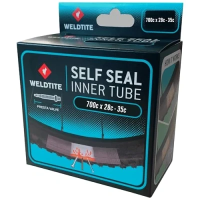 Image of WELDTITE Self Sealing Bike Inner Tube 700 x 28c 35c, Presta Valve