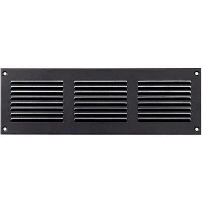 Image of 12&quot; x 4&quot; Inch (Outer Dimensions) Anthracite Air Vent Cover Steel Return Grilles for Ceiling and Sidewall HVAC with Protection Screen (300 100 mm)