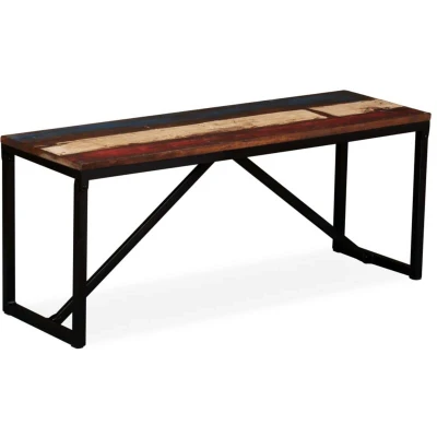 Image of vidaXL Bench Solid Reclaimed Wood 110x35x45 cm