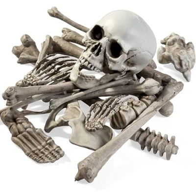 Image of THE TWIDDLERS Halloween Skeleton Skull Bones Party Prank Toys Costume Props and Scary Decorations