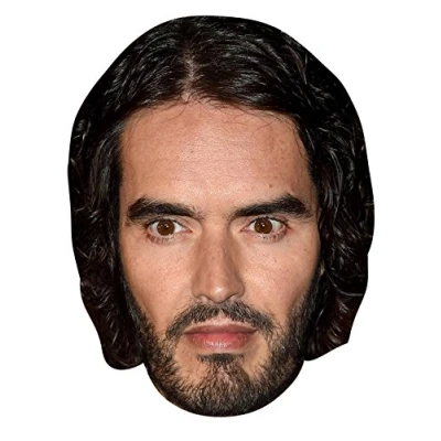 Image of FoxyPrinting Russell Brand 01 JB Actor Movie Tv Celebrity Cardboard Party Face Mask Fancy Dress