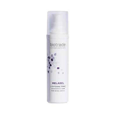 Image of Melabel Whitening Tonic 60 ml, Lightens Dark Spots, Evens the Overall Skin Tone, Regulates Oiliness, Tightens Enlarged Pores,Gently Exfoliates, With Kojic, Glycolic, Malic and Lactic acid, by Biotrade