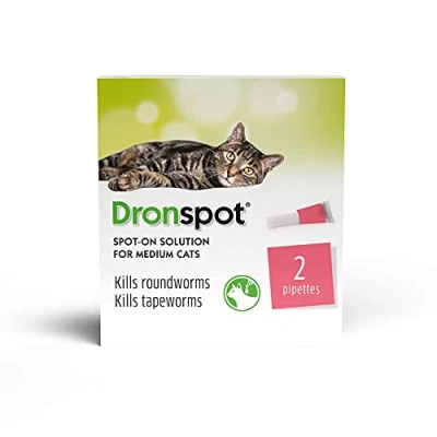 Image of Dronspot Worming Spot On For Medium Cats (2.5 5kg)