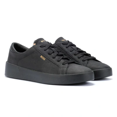 Image of BOSS KAI Trainers, Men&#039;s, Size: 8, Black Imitation leather/ textile