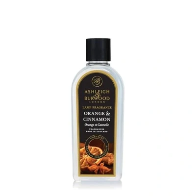Image of ASHLEIGH &amp; BURWOOD Orange Cinnamon Lamp Fragrance 500 ml Made in the UK Fruity + Spicy Scent