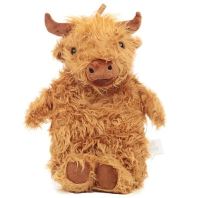 Image of Snuggables Highland Cow 1L Novelty Cover Hot Water Bottle Brown