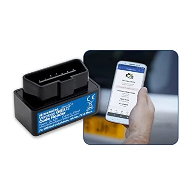 Image of Streetwize Wireless WIFI OBDII Code Port Reader For iOS/Android Phones, Tablets, PCs and Macs, OBD2 Vehicle Diagnostic with Codes Manual (SWOBD3)