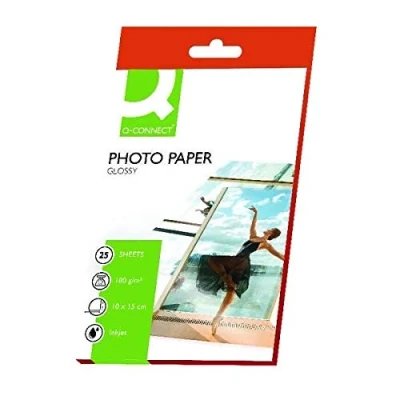Image of Q Connect 10x15cm Gloss Photo Paper 180gsm (Pack of 25) KF01905
