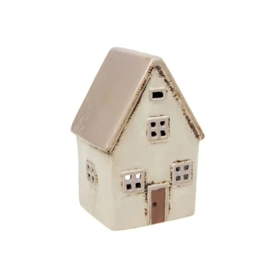 Image of Village Pottery Cream House Tealight Holder