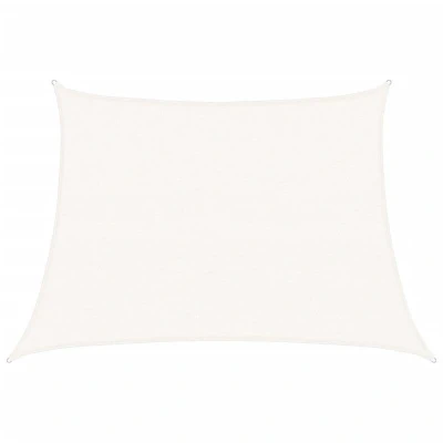 Image of vidaXL Sunshade Sail 160 g/m² White 4/5x3 m HDPE