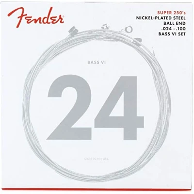 Image of Fender Super 250 Bass VI Strings, Nickel Plated Steel, Ball End