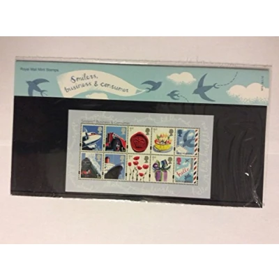 Image of Royal Mail Smilers, Business and Consumer Stamps In Presentation Pack