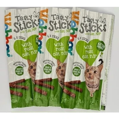 Image of Tasty Sticks Cat treats with Catnip (3 x 30g Packets)