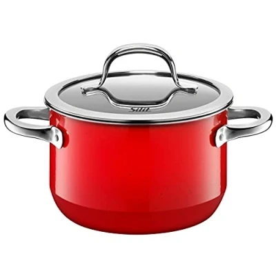 Image of Silit Hollow Handles Silargan Functional Ceramic Pot, Passion Red, 24 cm, 4.4 Litre