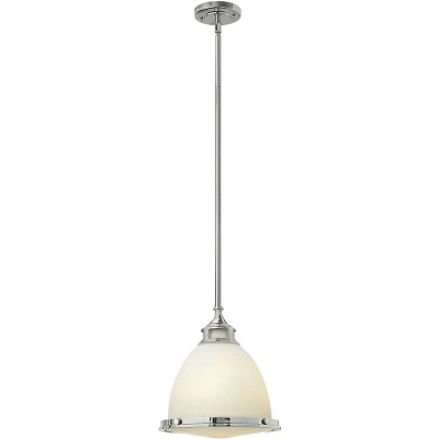 Image of Amelia 1 Light Medium Dome Ceiling Pendant Chrome, E27