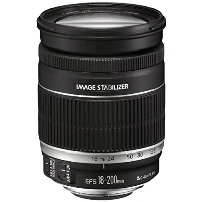 Image of Canon EF S 18 200 mm f/3.5 5.6 IS , Black (Renewed)