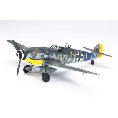 Image of Tamiya TAM61117 1/48 Messerschmitt BF 109 G 6 Plastic Model Aeroplane Other License 109G 6, Unlackiert