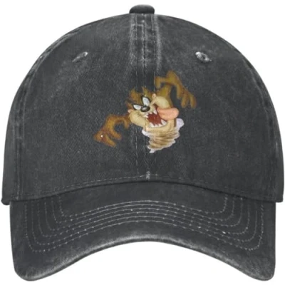 Image of TeysHa Baseball Cap Snapback Sun Hat Men&#039;s Punk Unisex Cotton Tasmanians Cartoon Adult Taz Devil Adjustable Dad for Men Women Hip Hop Gift