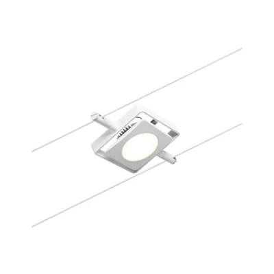 Image of Paulmann 94423 MacLED DC LED cable system spot incl. 1x4.5 watt extendable white, chrome wire metal 3000 K