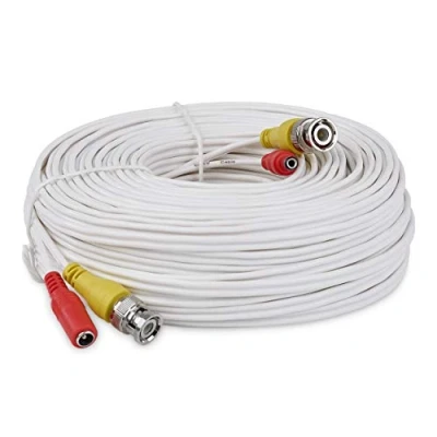 Image of SSL BNC Video Power Cable For CCTV Camera DVR Security System (30M, White)