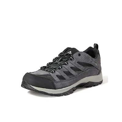 Image of Columbia Men&#039;s Crestwood Hiking Shoe, Shark, Grey, 8 UK
