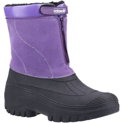 Image of Cotswold Venture WATERPROOF Winter Boot Mens Purple material_Synthetic Size UK 8