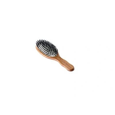 Image of Acca Kappa Pneumatic Kobite Wood Oval Brush with Boar Bristles and Nylon Monofiliament, Travel Size
