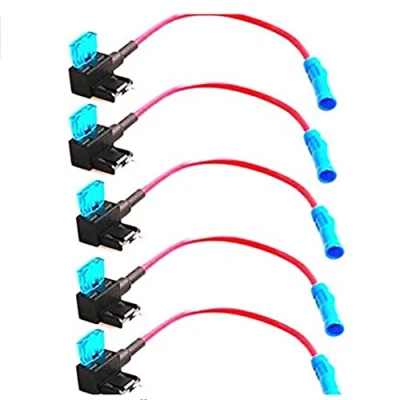 Image of Fuse Tap Adapter, 5pcs Car Auto Adapter Connector Add a Circuit Standard ATO ATC Blade Fuses Holder with 15A (standard)