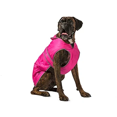 Image of Ancol Muddy Paws All Weather Stormguard Coat . Pink Size Large ( Length 50cm, up to 79cm girth)