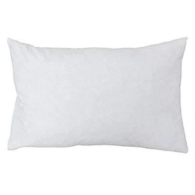 Image of Riva Paoletti 100% Finest White Duck Feather Cushion Inner Pad, 40 x 60cm, Cotton, Ivory