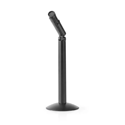 Image of 3.5mm Microphone, Wired Condenser Mic with Adjustable Angle Head, Plug and Play, for Video Call Podcast Streaming PC Laptop Deskto...