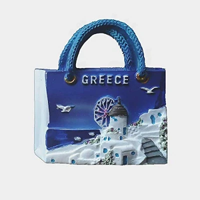 Image of Santorini Greece 3D Fridge Magnet Souvenir Gift,Home &amp; kitchen Decoration Magnetic Dticker Refrigerator