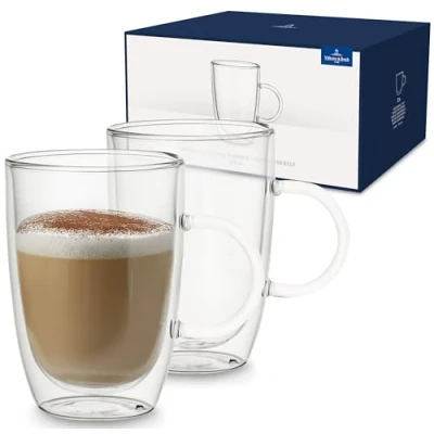 Image of Villeroy &amp; Boch Double Walled Glasses Artesano Hot Cold Beverages 390 ml 2 Pieces
