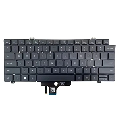 Image of Laptop Replacement US Layout Backlit Keyboard for DELL Latitude 7420 7410 5420 Black