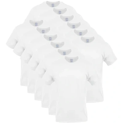 Image of GILDAN Men&#039;s Crew T shirts, Multipack Underwear, White, M UK