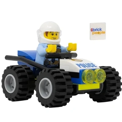 Image of LEGO City Police: Policeman Minifigure with Police Buggy