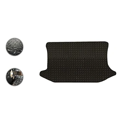 Image of Car Mat Co Tailored Fit Black Heavy Duty Rubber Boot for Ford Fiesta 2002 08