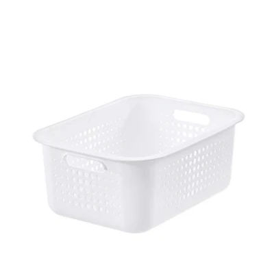 Image of SmartStore Basket Recycled Storage Box 15 10 Litres White Colour