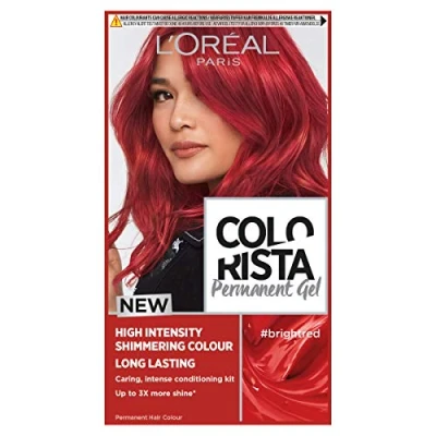 Image of L&#039;Oréal Paris Colorista Permanent Gel Hair Dye, Long Lasting and Vibrant At Home Colour, High Intensity Hues with Up to 3x More Shine, Colour: Bright Red