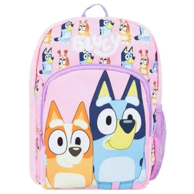 Image of Bluey Backpack Bingo Girls Cute Toddler Nursery Pink One Size
