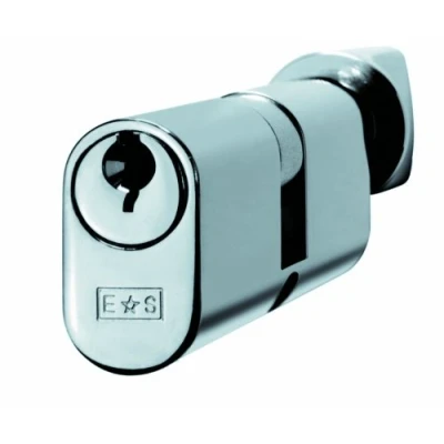 Image of Carlisle Brass CYA72370SC Architectural Oval Cylinder &amp; Turn 70mm Satin, Silver