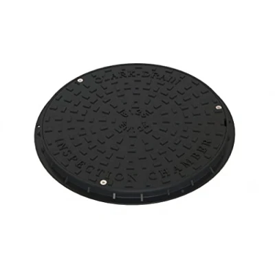 Image of Clark Drain CD458 450mm Solid Top Composite Heavy Duty Driveway Round Manhole Cover &amp; Frame B125
