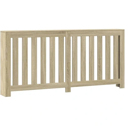 Image of vidaXL Radiator Cover Sonoma Oak 175x20x82 cm Engineered Wood